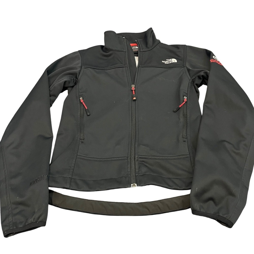 The North Face Summit Series Jacket Womens XS Black Windstopper Softshell Zip
